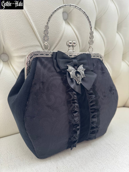 Black Damask Bag M